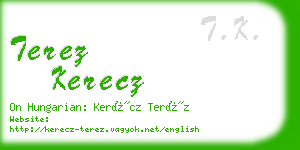 terez kerecz business card